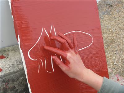 Dessin à la barbotine