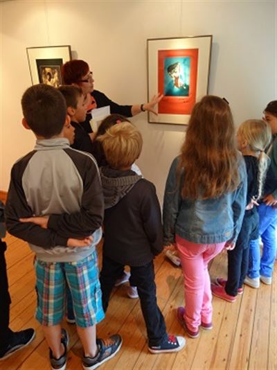 Visite-atelier "Collage poétique" © Cd50