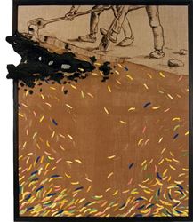 Fouir. Tableau de Bernard Clarisse
