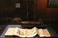 Modèle de bateau de cabotage et Code Reynolds. Photo J.Crépieu.
