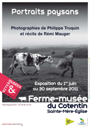 Affiche "Portraits paysans. Photographies de Philippe Truquin et récits de Rémi Mauger"