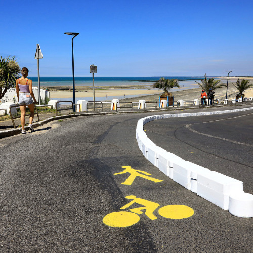 Piste cyclable à Granville