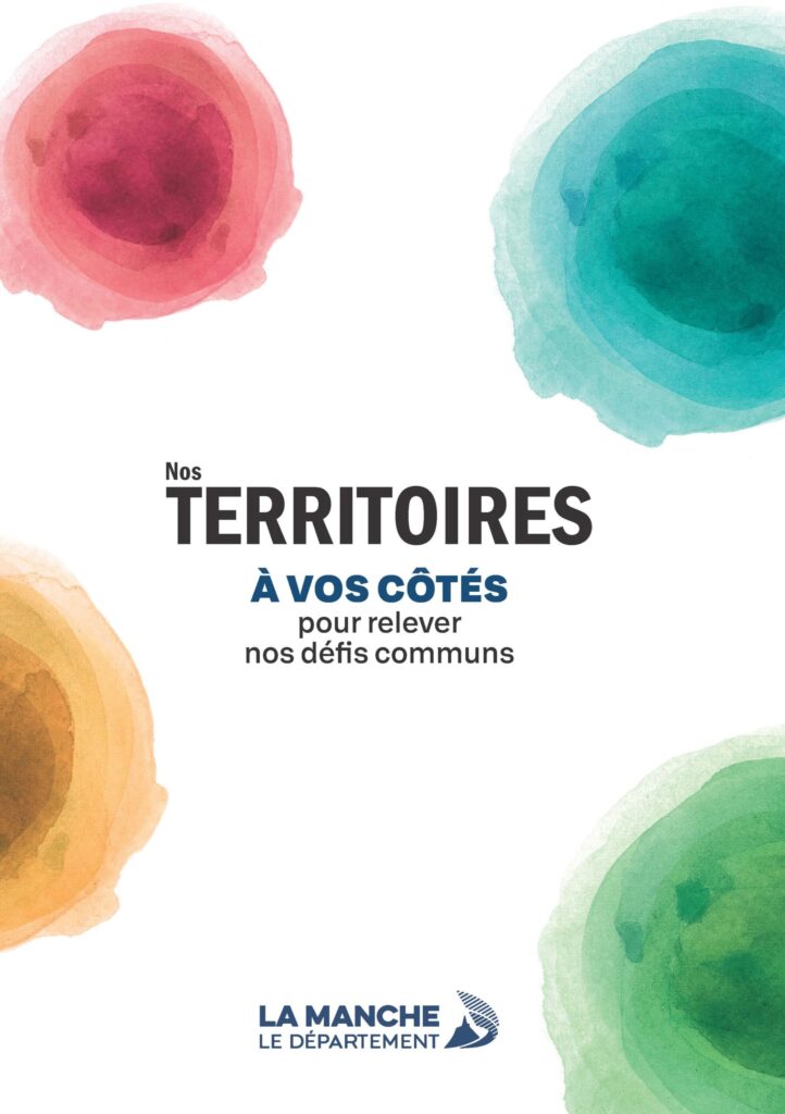 Couverture de la publication "Nos territoires à vos côté pour relever nos défis communs, diffusé en avril 2026 auprès des collectivités de la Manche. Image cliquable pour ouvrir cette publication dans un nouvel onglet.